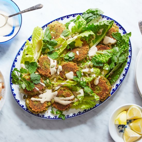 Pumpkin Seed Falafel Salad