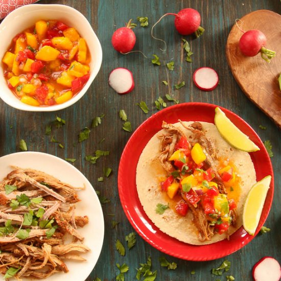 Pork Tacos with Mango Salsa