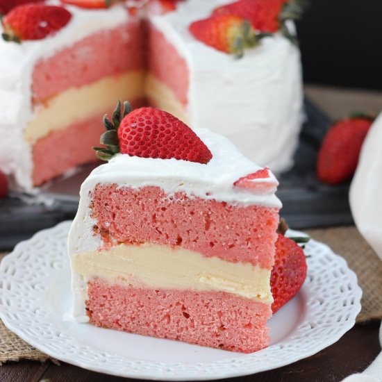 Strawberry Ice Cream Cake