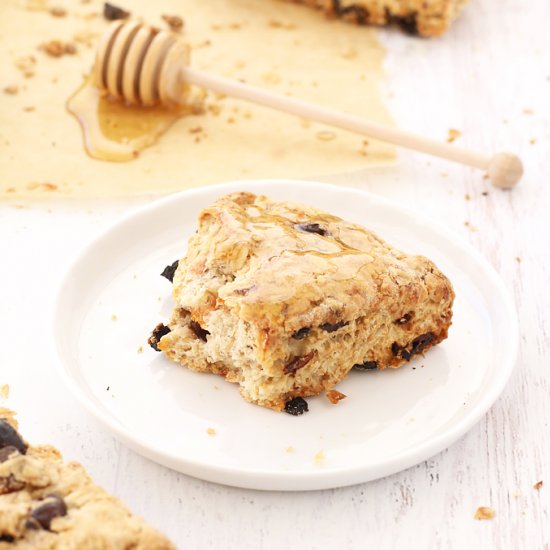 Dairy-Free Irish Fruit & Oat Scones