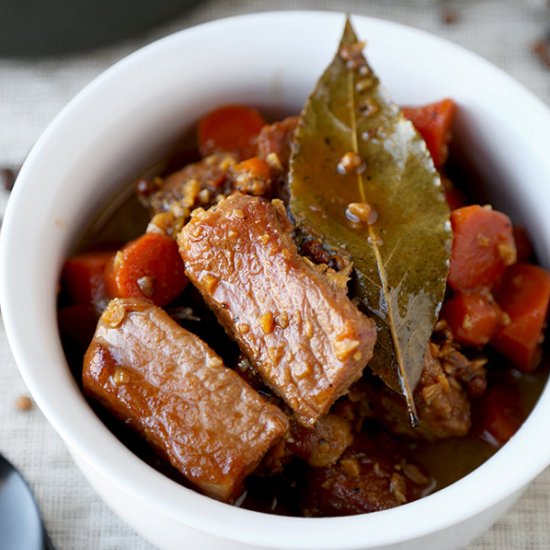 Pork Adobo with Carrots