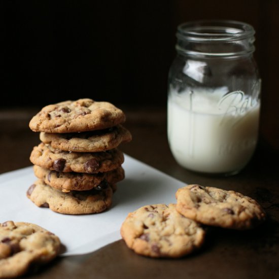 Brown Butter Heath Chip Cookies