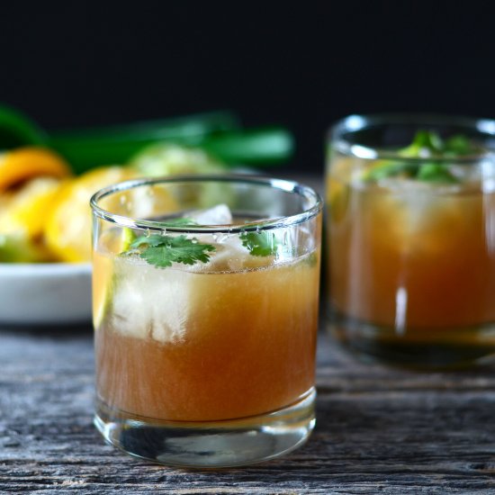 Sweet Lime Ginger Rum Cocktail