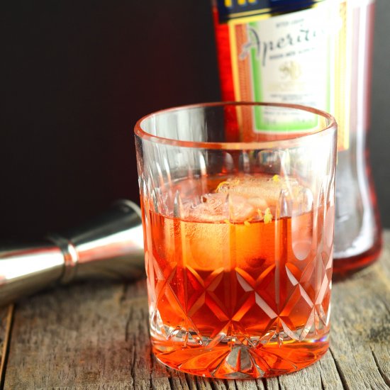 Hibiscus Aperol Negroni