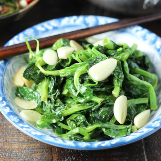 Garlic Pea Shoots