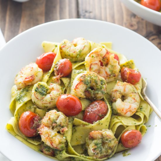 Pesto Shrimp Pasta