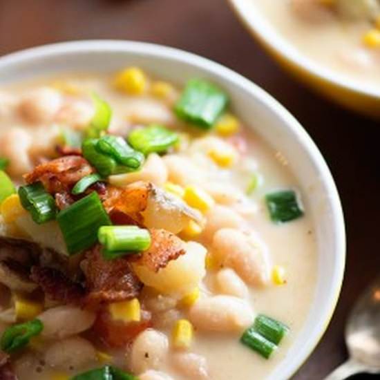 Sweet Corn and Bean Chowder