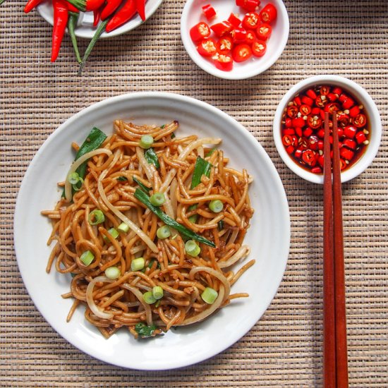 Soy Sauce Stir-Fried Noodles