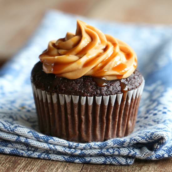 Chocolate Peanut Butter Cupcakes