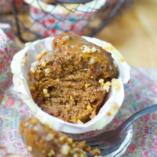 Hazelnut Muffins & Bergamot Icing