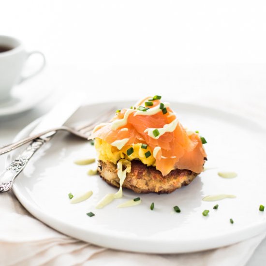 Irish Smoked Salmon and Eggs Boxty