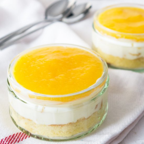 Easy Layered Peach Dessert