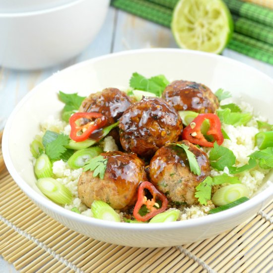 Sticky Thai Meatballs