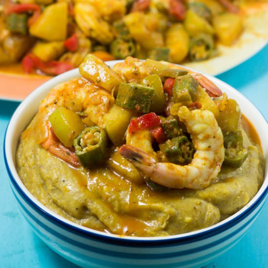 Sweet Okra and Shrimp Curry