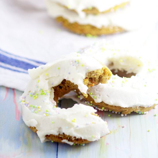 Baked Carrot Cake Donuts