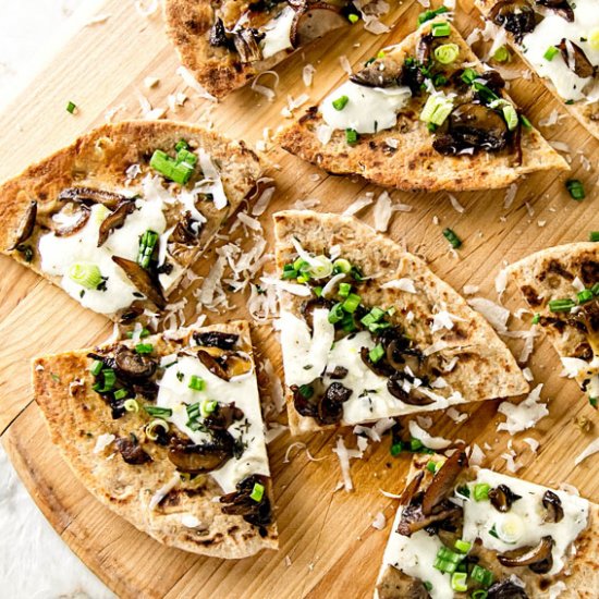 Mushroom Flatbread Pizza