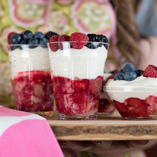 Cherry Pie Cheesecake Cups