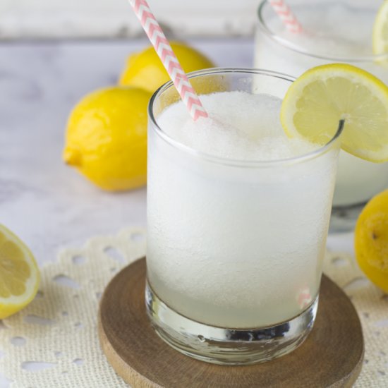 Boozy Cherry Lemonade Slushy