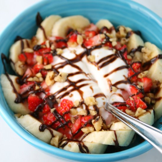 Banana Split Oatmeal