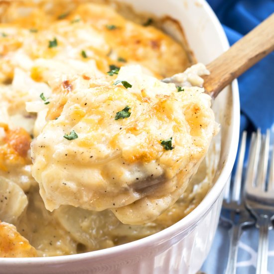 Skinny Scalloped Potatoes