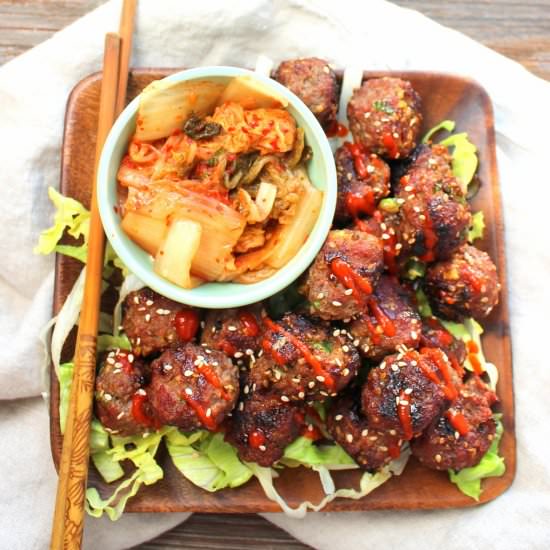 Grilled Korean Meatballs