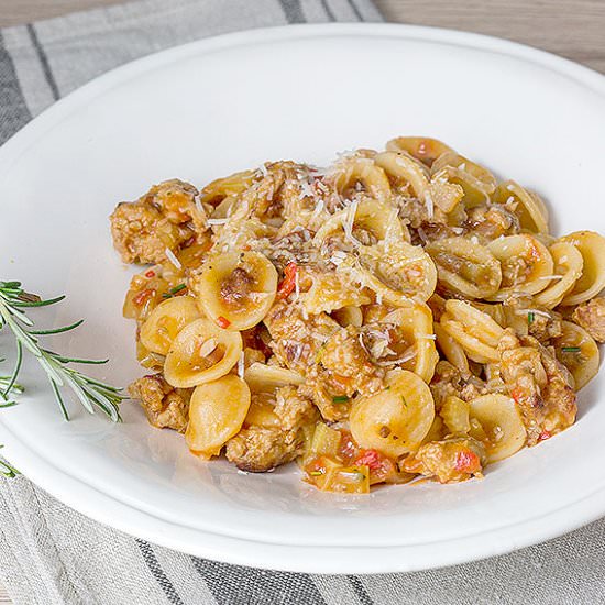 Orecchiette with Salsiccia