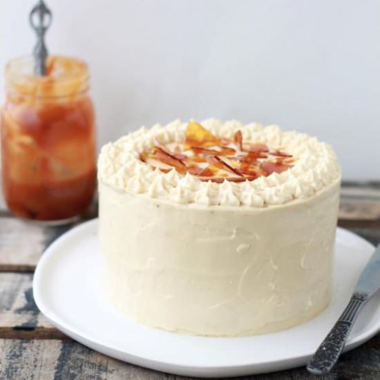 Banana Caramel Layer Cake