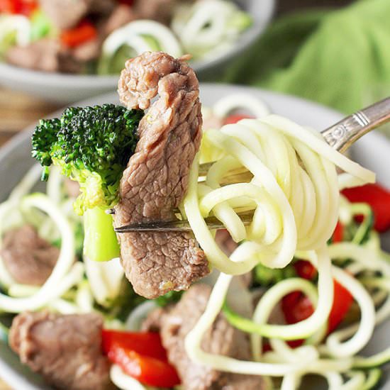 Paleo Ginger Beef Stir-Fry