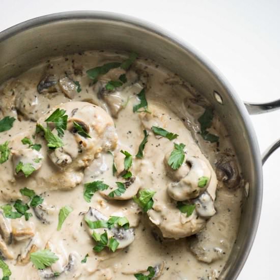 Creamy Chicken and Mushrooms