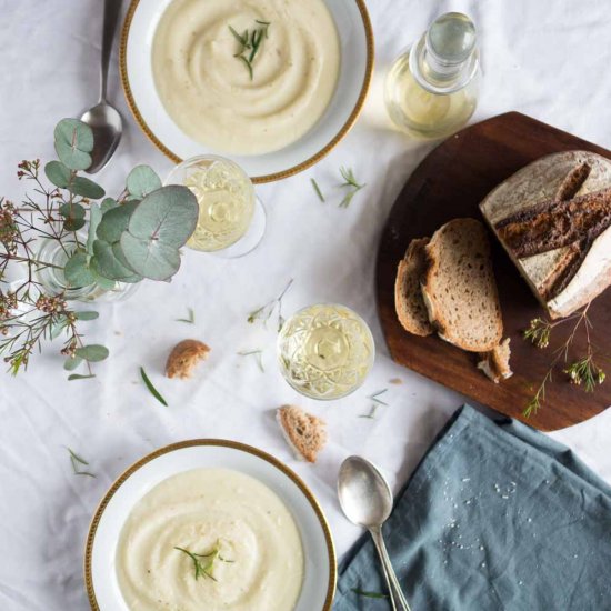 Parmesan Cauliflower Soup