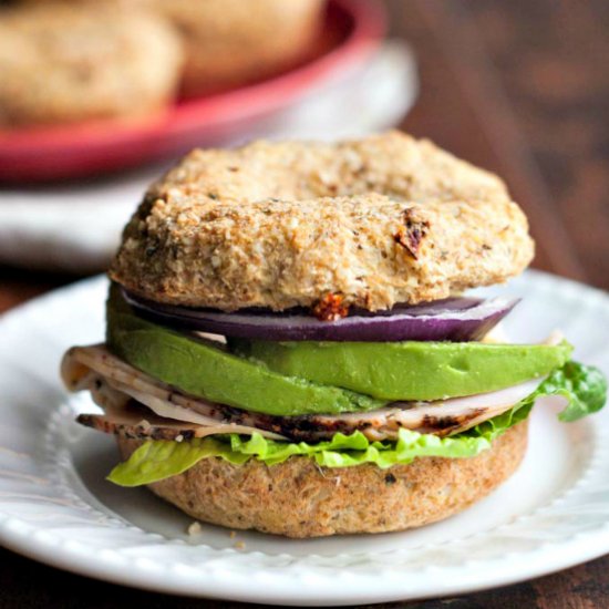 Tomato & Herb Bagel (low carb, gf)