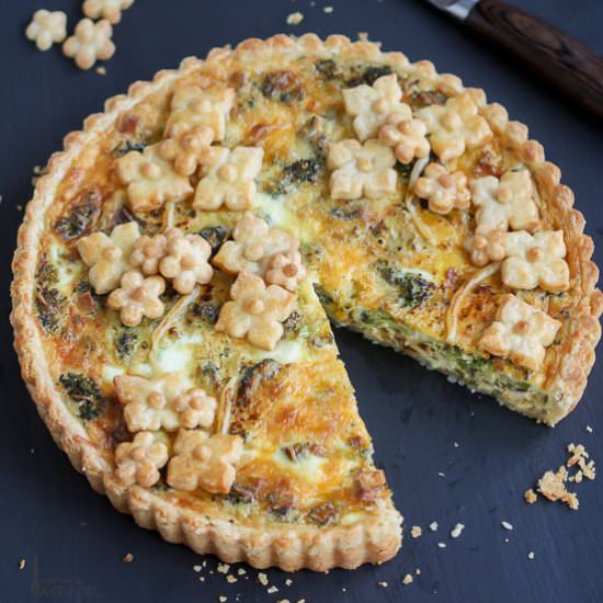 Roasted Broccoli Quiche