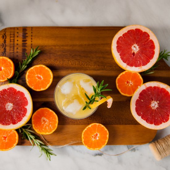 Citrus Grapefruit,Orange cocktail