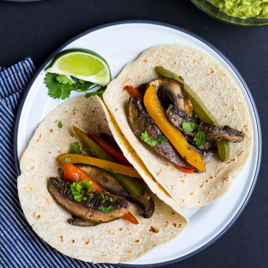 Portabella Mushroom Fajitas