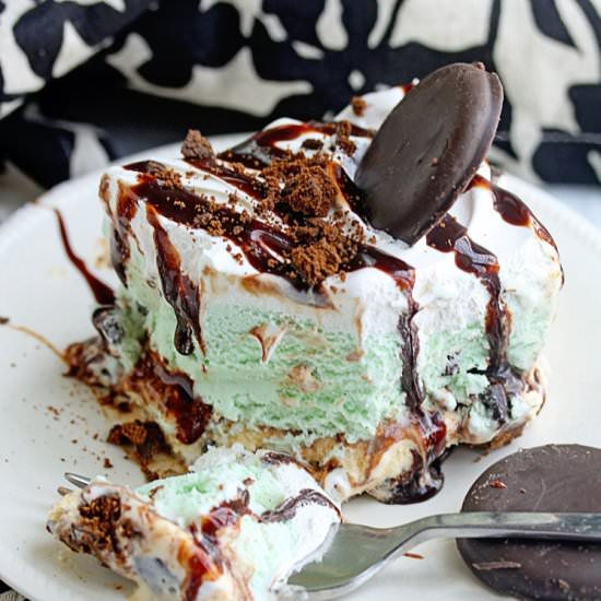 Mint Chocolate Ice Cream Cake