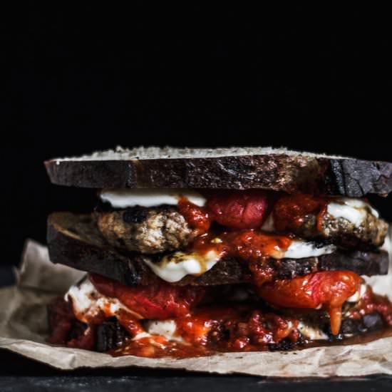 Meatball Burger Sandwich