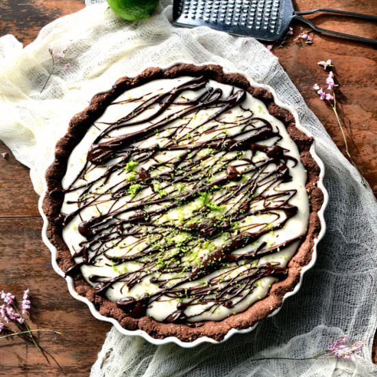 Chocolate Lime Mousse Tart