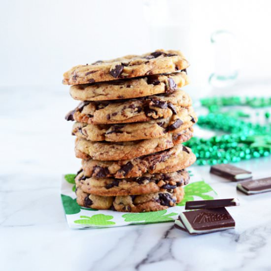 Andes Mint Chocolate Chip Cookies