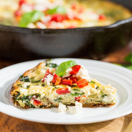 Roasted Red Pepper Frittata