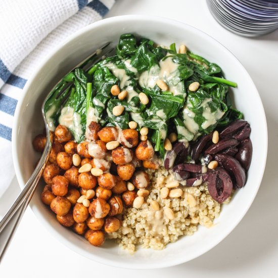 Roasted Chickpea Quinoa Bowl