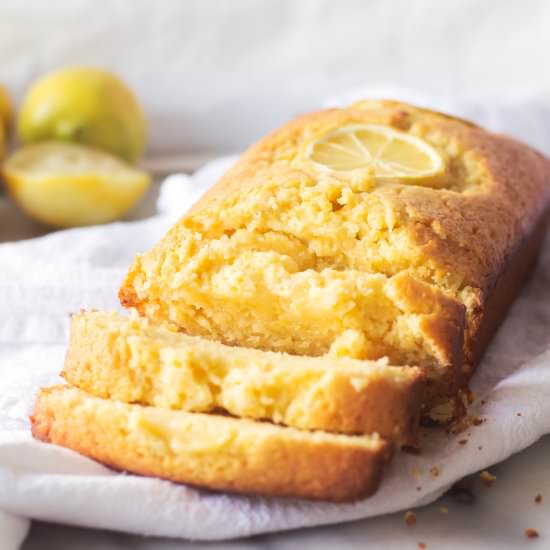 Lemon Polenta Pound Cake