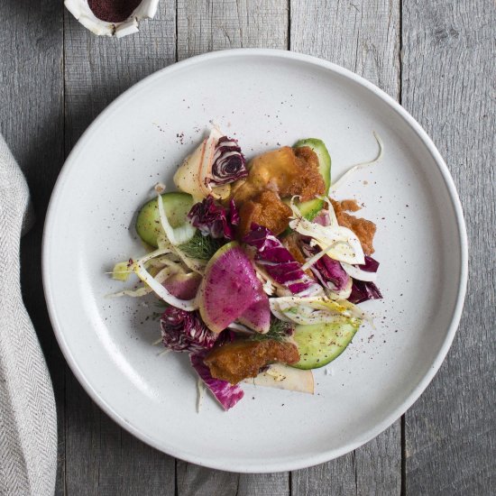 Fennel and Radish Fattoush Salad