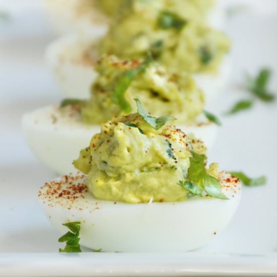 Guacamole Deviled Eggs