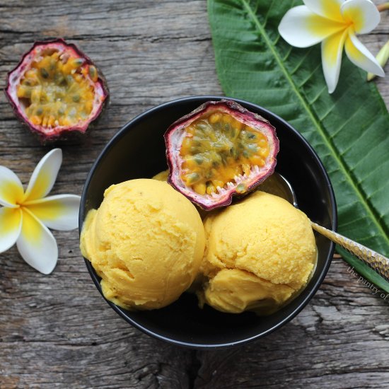 3 Ingredient Tropical Ice Cream