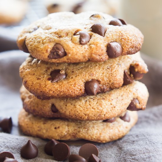 Vegan/Paleo Chocolate Chip Cookies