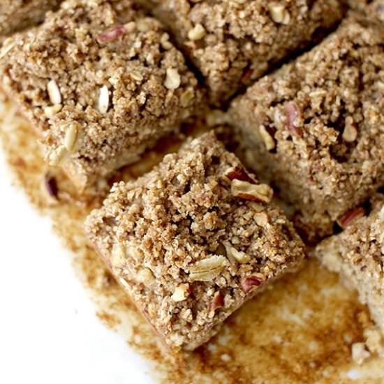 Vegan Streusel Banana Bread Bars