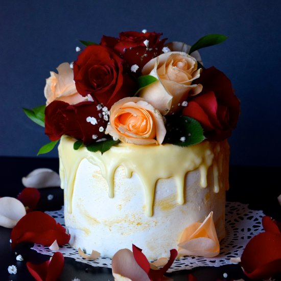 Red Velvet Bouquet Cake