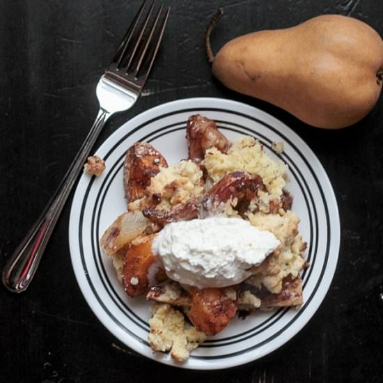 Apricot & Pear Cobbler