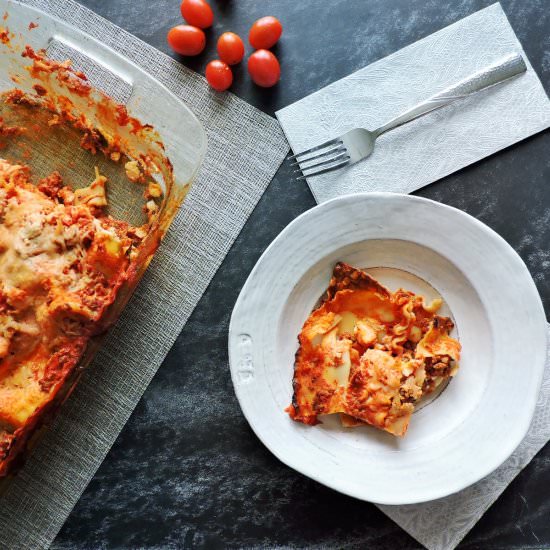 Beef and Spinach Lasagna