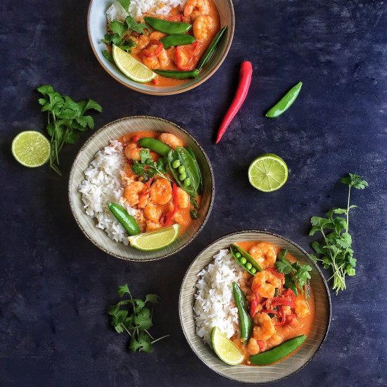 Thai Red Curry with Shrimp